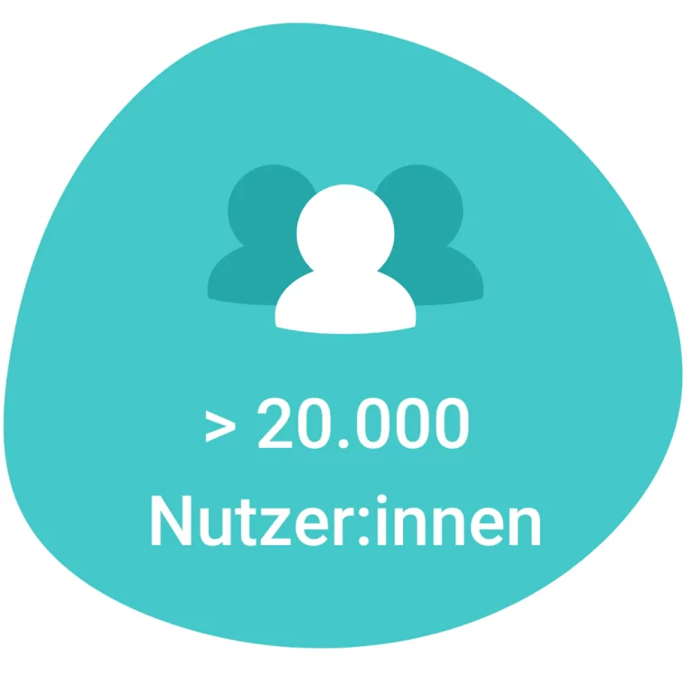 > 20.000 Nutzer:innen mit hoher Zufriedenheit