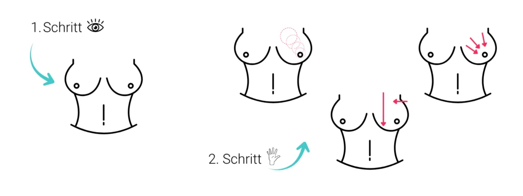 Anleitung Brust abtasten