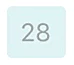 trackle App Kalender-Legende: Hellblau-türkises Quadrat zeigt die prognostizierten fruchtbaren Tage an.
